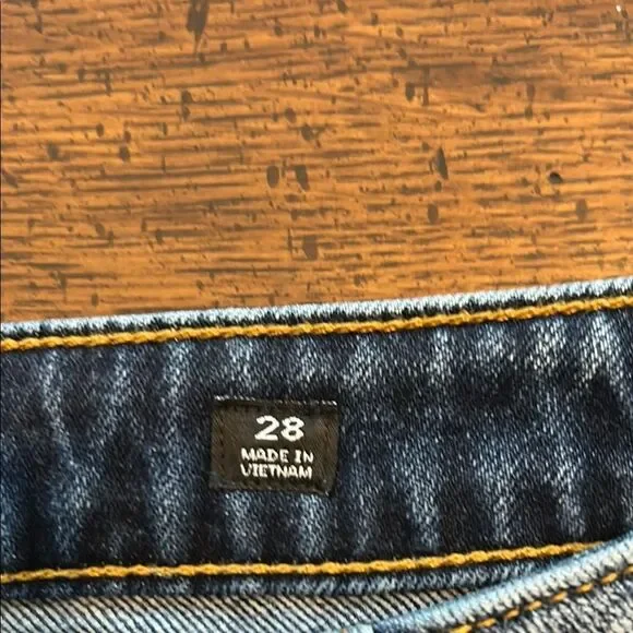 Miss Me Jeans Straight Leg  Patchwork Size 28 - Picture 5 of 12